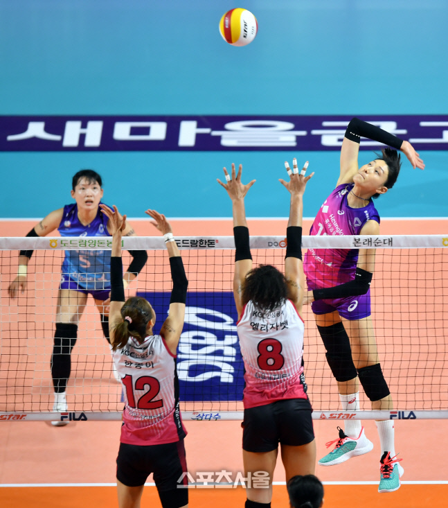 '요걸 어케 요리하지?' 김연경 [포토]