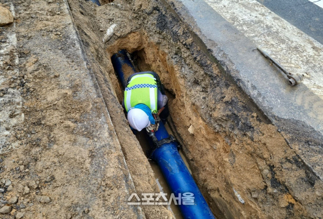 용인시, 20년 넘은 노후 상수관로 2.7km 구간 교체