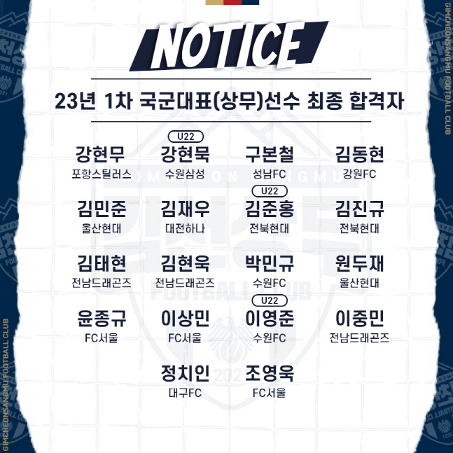 221201 김천상무 신병