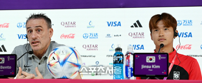 [포토] 기자회견하는 벤투 감독-김진수