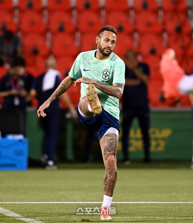 [포토] 몸 푸는 네이마르