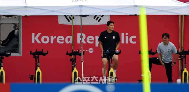 [포토] 훈련하는 김민재