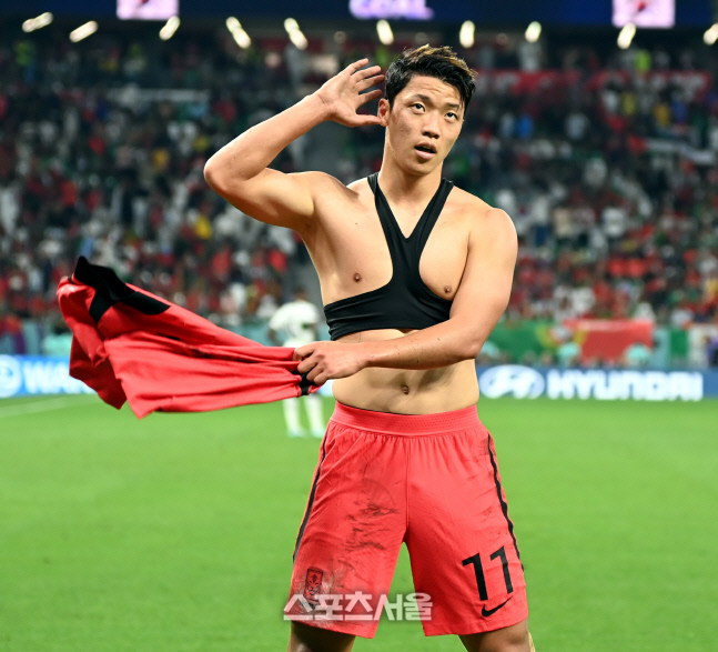 [포토] 역전골 황희찬 \'소리 질러\'