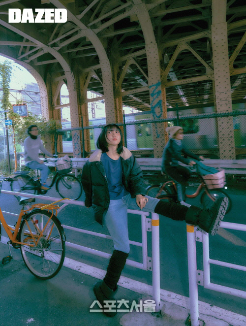 배우 주현영, 행텐과 함께 화보 촬영