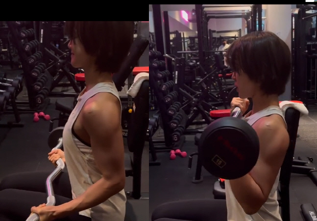 이시영, 마동석 부럽지 않은 성난 팔 근육에 '깜짝'