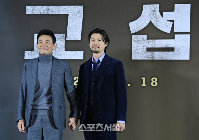 [포토] 황정민-현빈 '훈훈한 투샷'