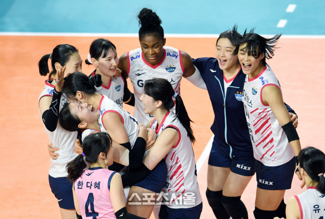 [포토]GS칼텍스, 우리가 이겼어!