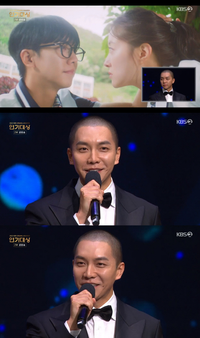 이승기 "심경 변화로 삭발한 것 아냐…신년에 다툼 계획 있다"[KBS 연기대상]