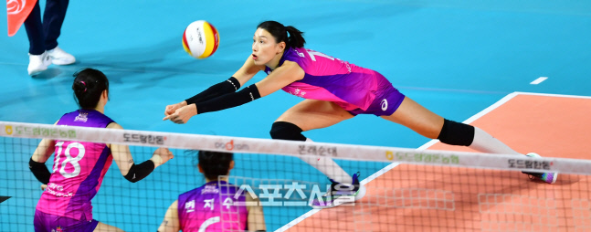 '긴다리, 긴팔 쭉~~' 김연경 [포토]