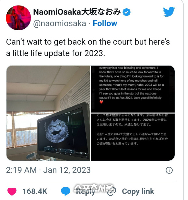 오사카 나오미 임신