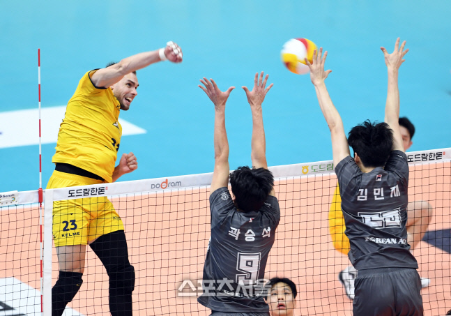 [포토]26득점 올리며 KB손해보험의 승리를 이끈 비예나