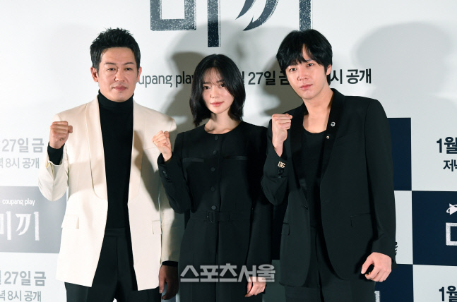 [포토]허성태-이엘리야-장근석, '미끼' 파이팅!