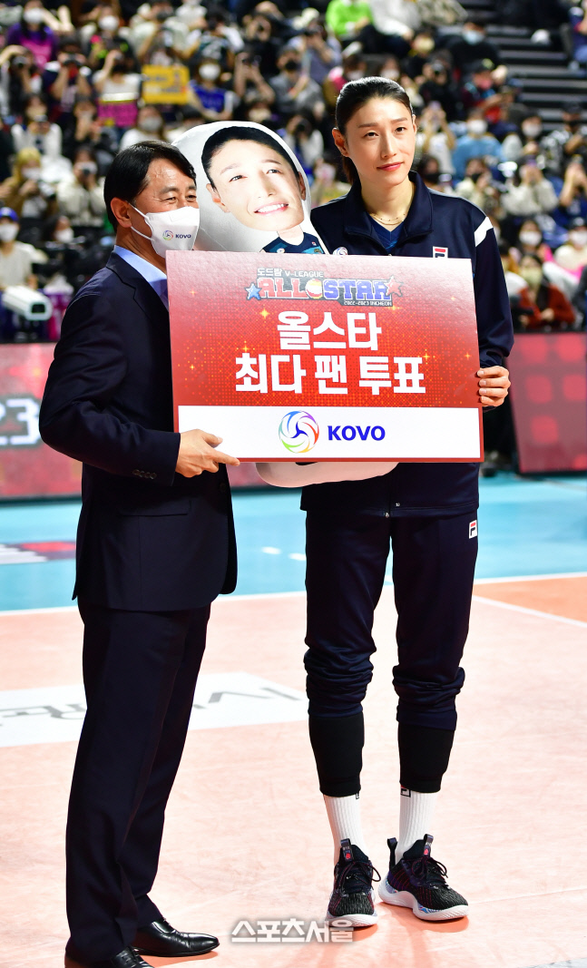 여자부 팬투표 1위 김연경[포토]