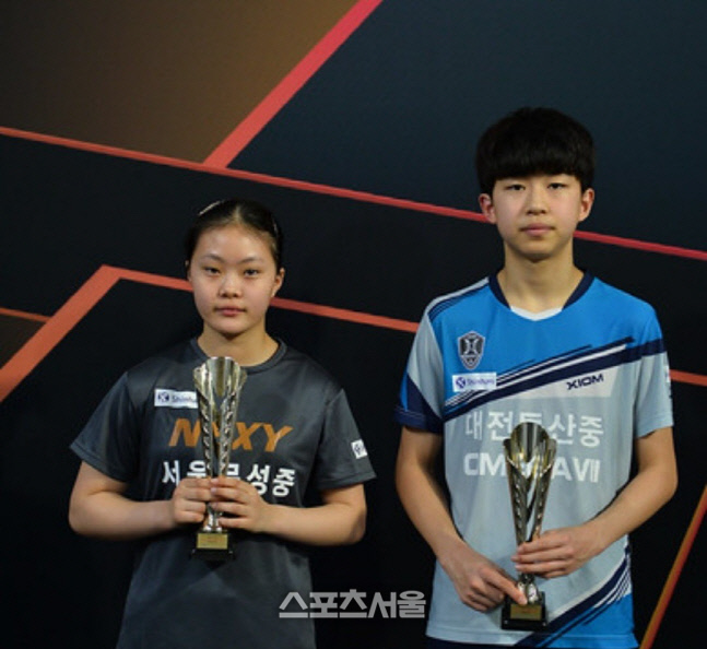 유남규 딸 유예린, WTT 유스 컨텐더 3관왕...권혁과 혼복도 우승