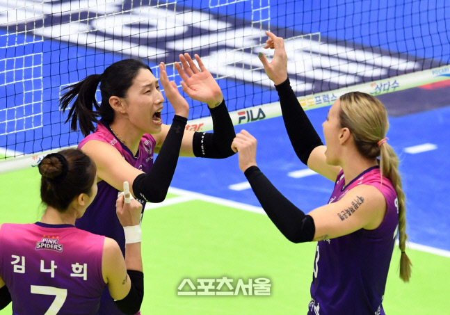 [포토]흥국생명 김연경, 오늘은 이긴다!