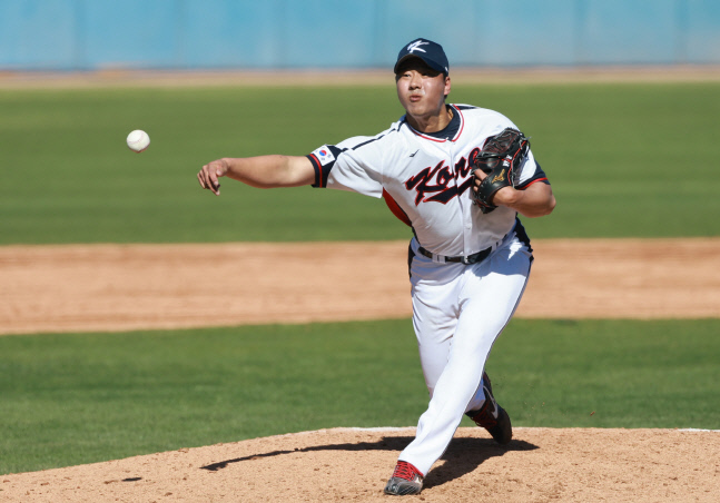 정우영, WBC 대표팀 평가전 등판