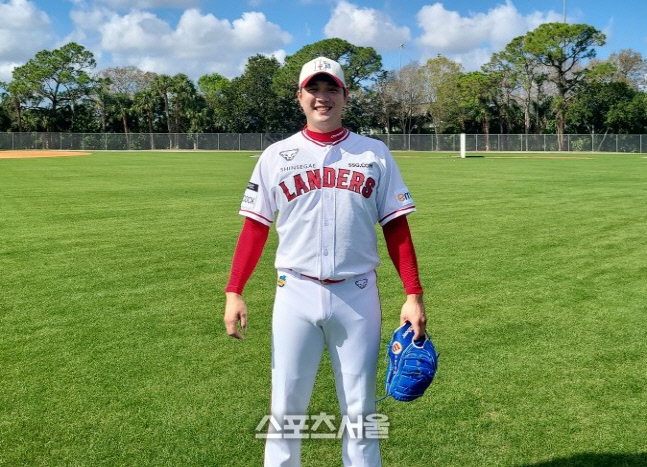 "페이스가 빠르다" SSG 마무리 '1번 후보', 올해는 물음표 지운다 [SS 시선집중]