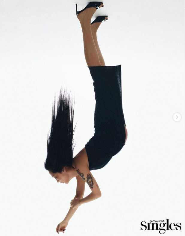 허니제이, 하이힐에 망사까지..파격 만삭 화보 공개