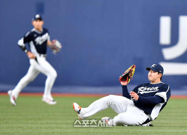 호수비 나성범[포토]