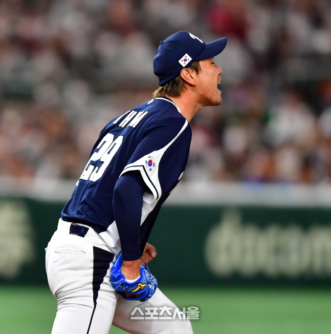 'KK' 김광현 투지의 4연속 슬라이더로 오타니 첫 맞대결서 삼진[WBC 한일전]