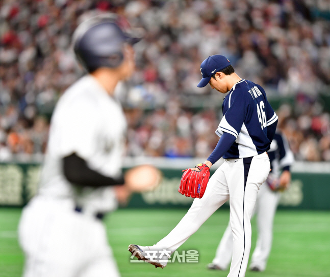 무사 2,3루 고의사구 오타니[포토]