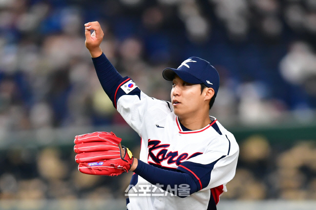 '푸른 피 에이스' 원태인, 1라운드 마지막 중국전 선발 출격 [WBC]
