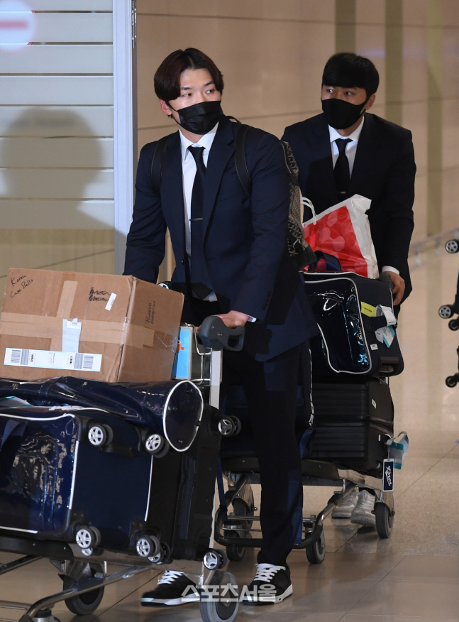 [포토]귀국하는 WBC 대표팀 박해민