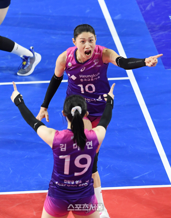 [포토]흥국생명 김연경, 우승 가자!