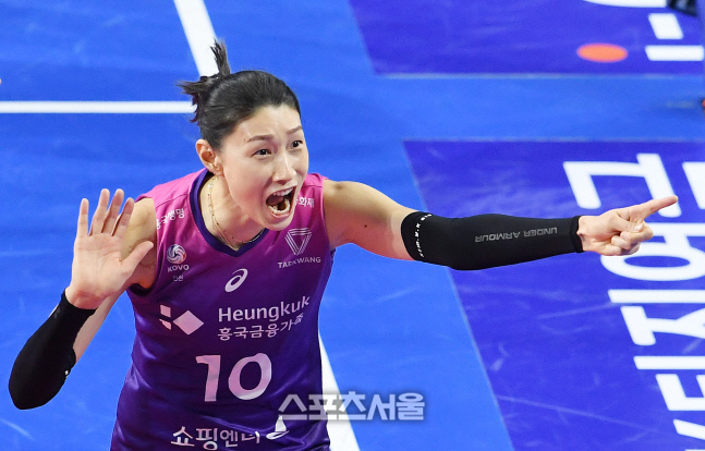[포토]흥국생명 김연경, 우승을 향해!