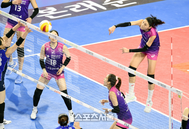 [포토]흥국생명 김연경의 백어택