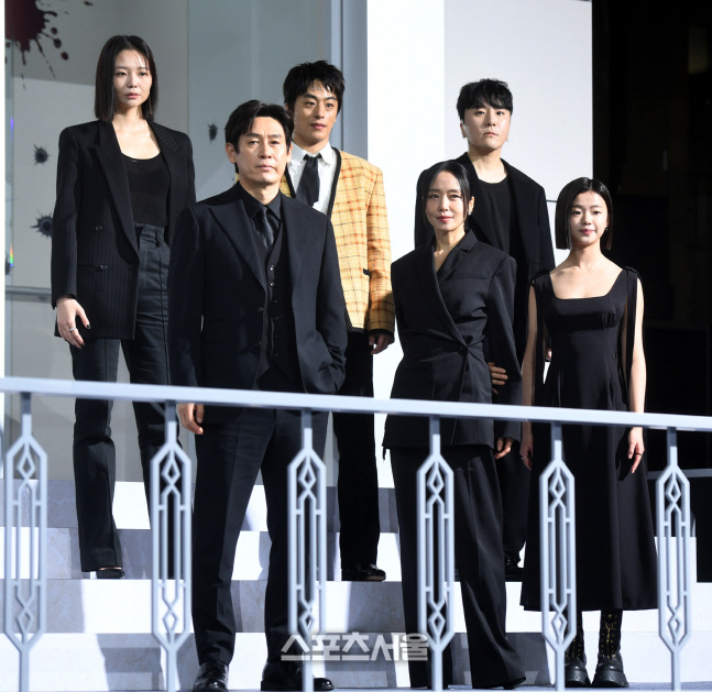 [포토] \'길복순\' 감독-출연진들 \'31일 개봉합니다\'