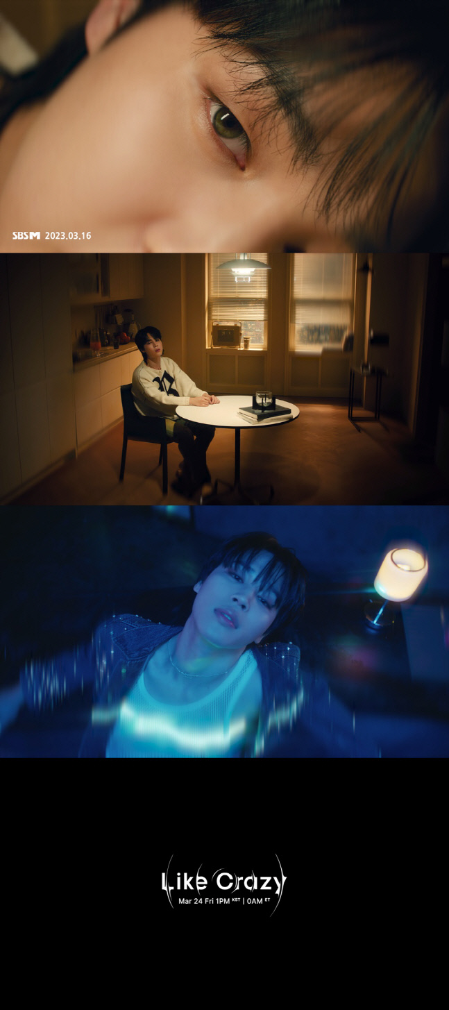 "깊어진 눈빛" 방탄소년단 지민, 타이틀곡 'Like Crazy' 뮤비 티저 공개