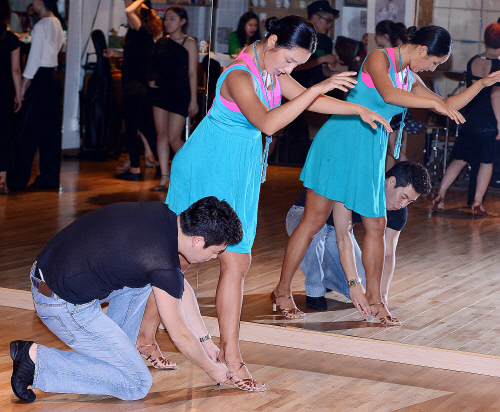 [SS포토]박지우-정아름, '박지, 매너짱!'
