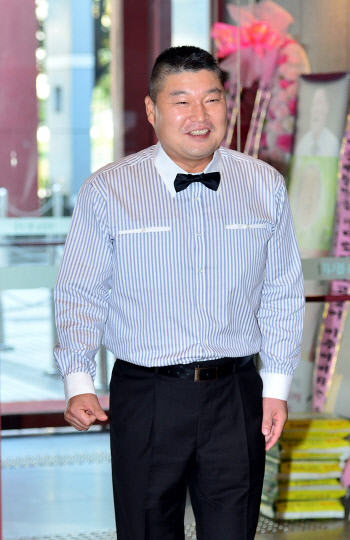 [SS포토]강호동, 1년만이라 쑥스럽네요.