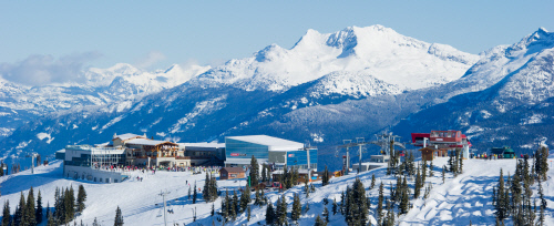 Extensive lift system on Whistler Mountain