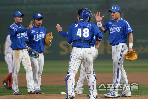 [SS포토] 삼성 라이온즈, 강해도 너무 강해~
