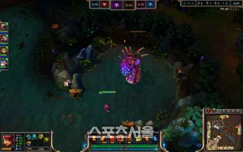 ‘정글 타이머’가 표시된 플레이 화면