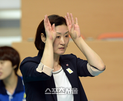 [SS포토] 박미희 감독