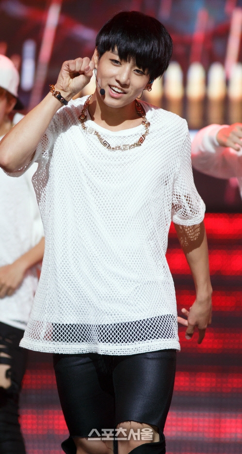 [SS포토] 방탄소년단 정국, 깜찍한 귀요미 표정으