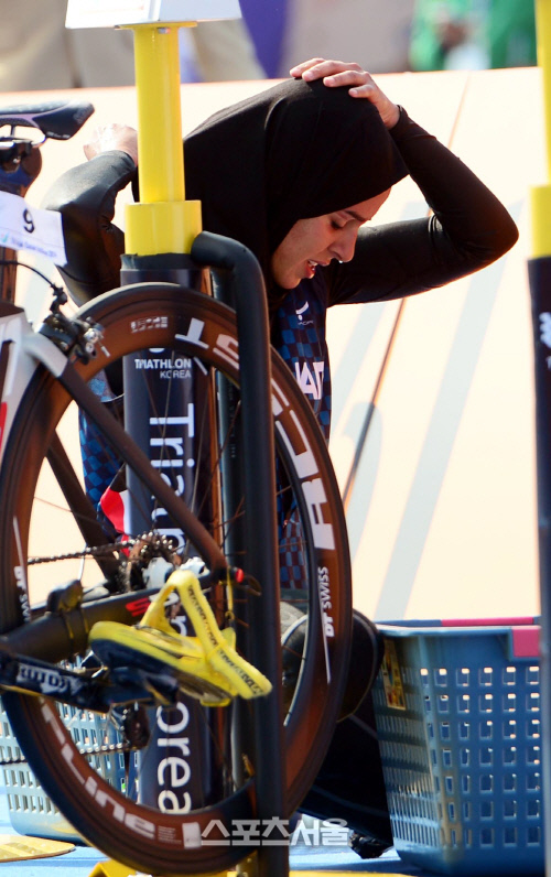 [SS포토] 쿠웨이트 나즈라,  히잡은 포기할 수 없어요