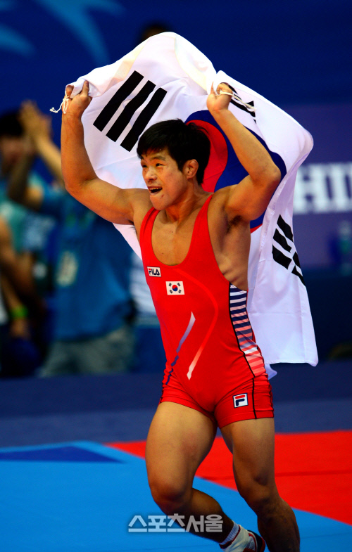 [SS포토] 정지현, 한국 레슬링 살아있다