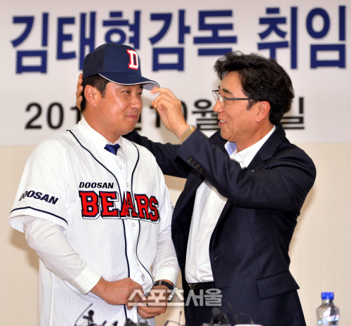 [SS포토]두산 김태형 감독 기자회견 '김동주는 구단과 얘기해보고'
