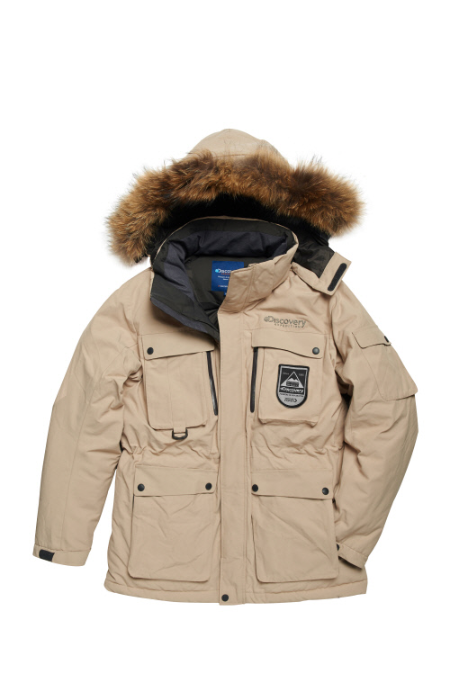 디스커버리-롱밀포드-베이지-패딩