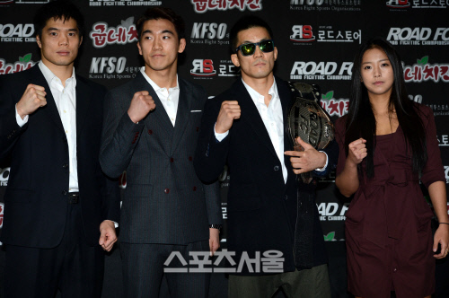 [SS포토]로드FC 020 기자회견 김대환-이윤준-이길우-송가연, '내가 주인공이 되겠다'
