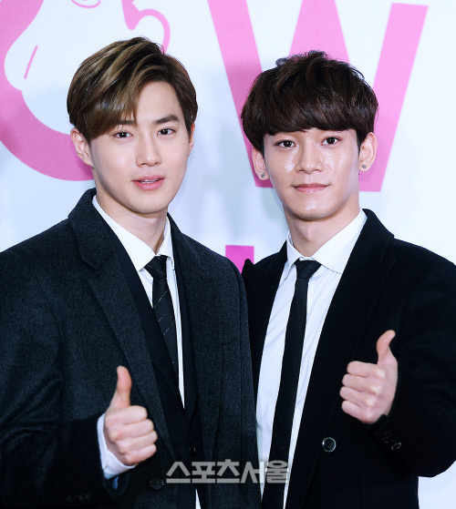 [SS포토]엑소 수호-첸 '형제의 강력한 따봉!'