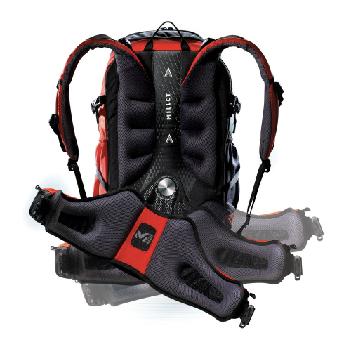 [밀레] 스위치 45 배낭 등판 구조