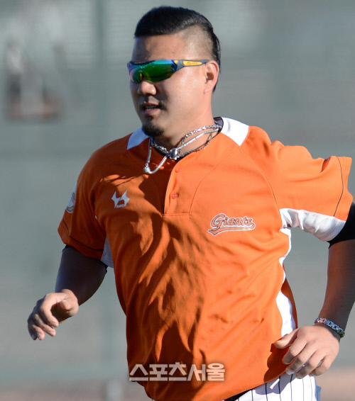 [SS포토] 롯데 송승준, 애리조나 인디언?