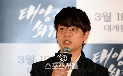 [SS포토]영화 '태양을 쏴라' 박정민, '베드신 상대 배우가 워낙 프로