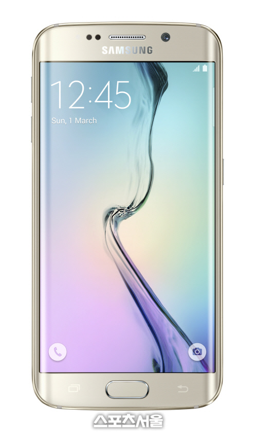 Galaxy S6 Edge_Front_Gold Platinum