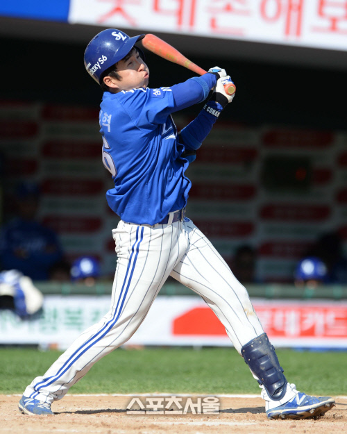 [SS포토]삼성 김정혁, 내게도 기회는 온다고